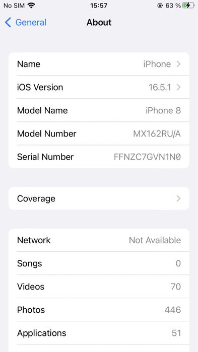 Iphone 8 sim karta tushmaydi