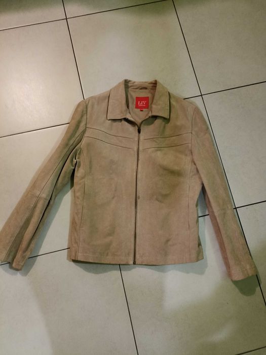 Мъжко яке от естествен набук, намалена цена.