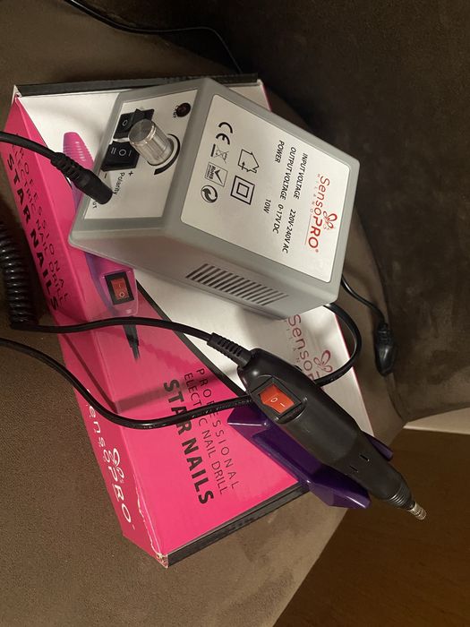 Freză Unghii Profesională Star Nails SensoPro Milano 20000 RPM, Gri
