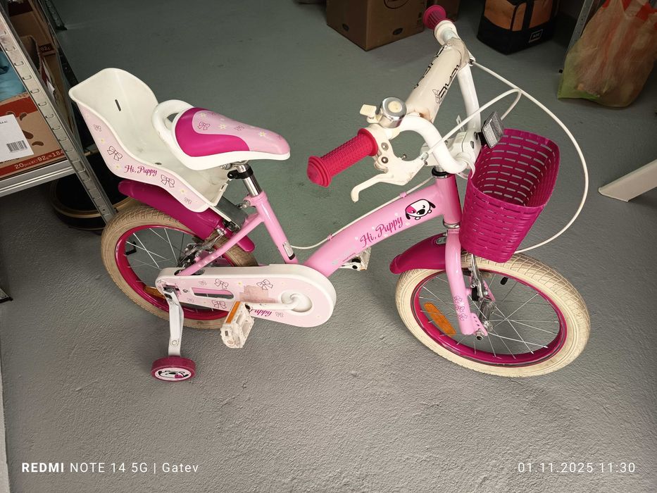 Детско колело за момиче BYOX 16 Hi Puppy