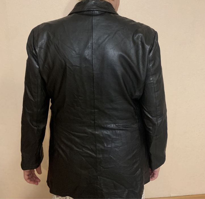 Пиджак кожаный