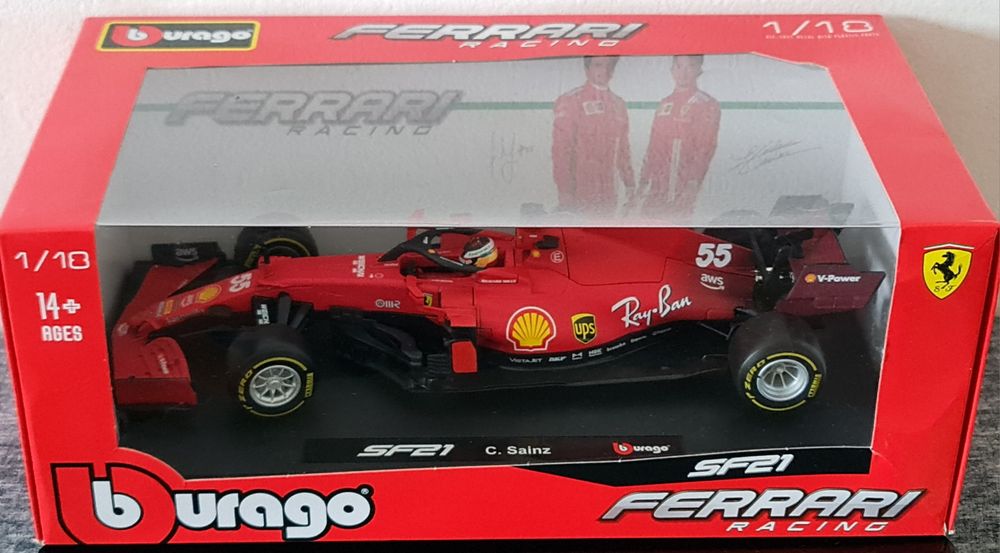 FERRARI SF21 C. Sainz Bburago 1:18