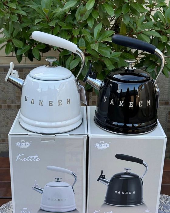 Чайник 3.5 литр Uakeen качество отличное нержавейка + эмаль