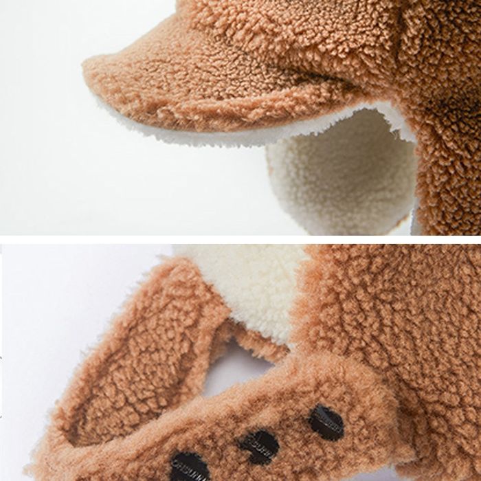 Женская брендовая шапка бомбер aviator