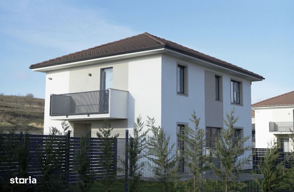Casa individuala NZEB 4 CAM 124 mp teren 514 mp Chinteni
