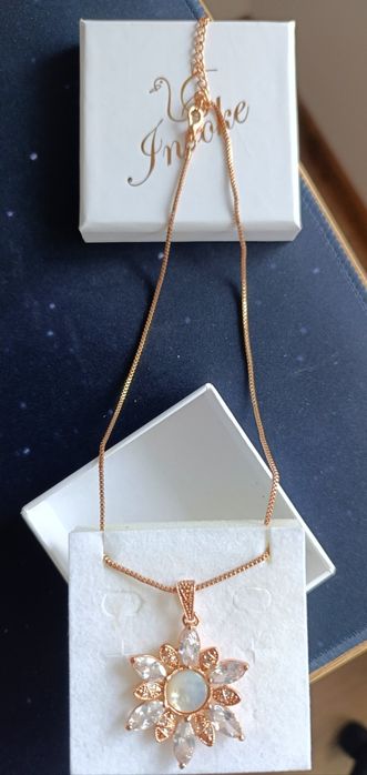 Колие Invoke розова позлата и седеф - НОВО