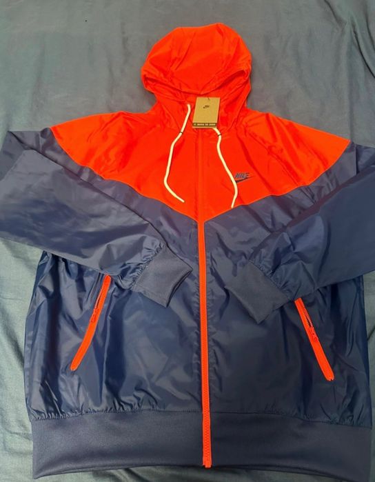 Nike Sportswear Woven Windrunner Men's Tracksuit, Red/Blue Size Medium