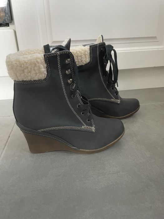 Боти еко кожа на платформа