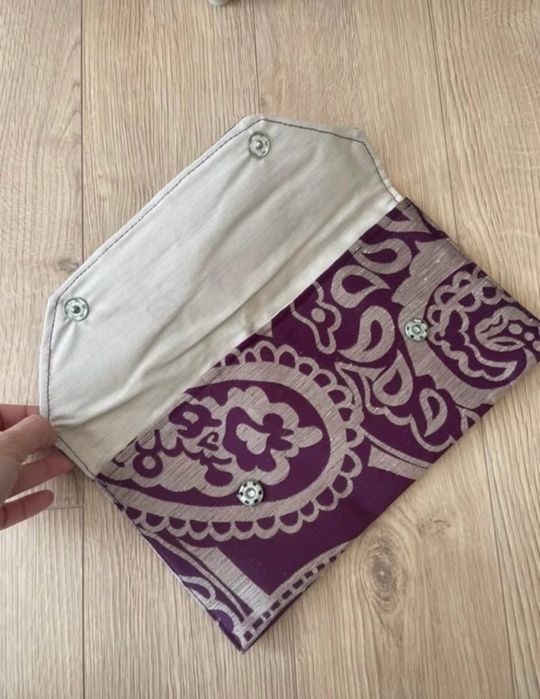 Plic handmade din material textil tip jacquard