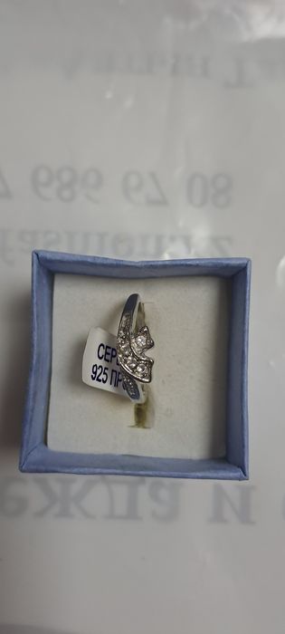 Серьги  из серебро  проба  925
