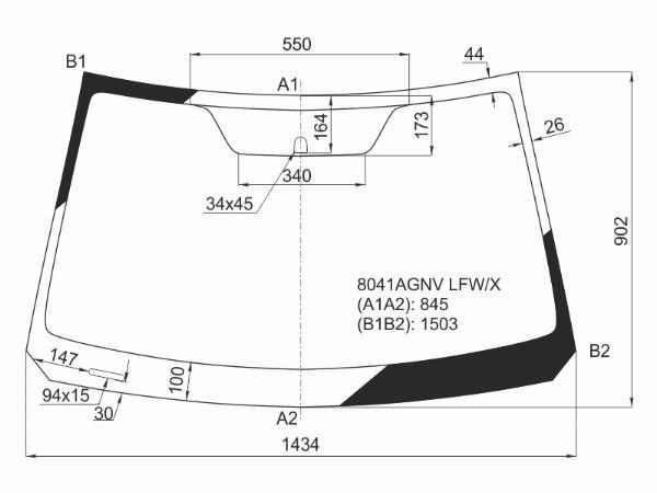 Стекло лобовое  Suzuki Vitara