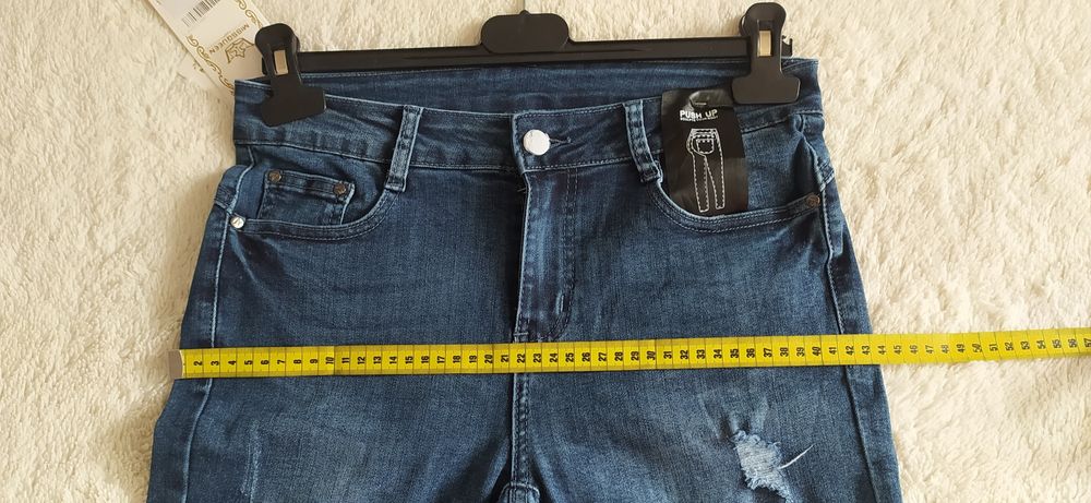 Blugi pentru fete, moderni, mărimea M, bleumarin