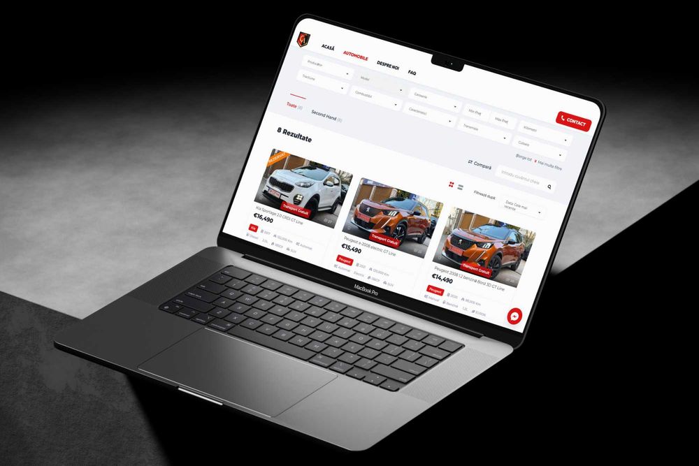 Website pentru Dealer Auto | Mai Mulți Clienți Online