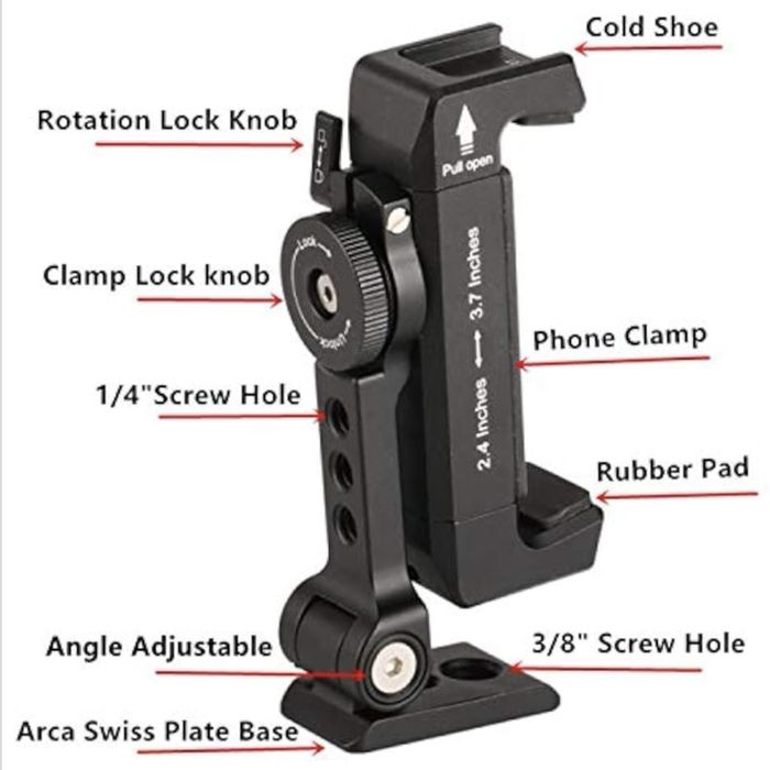 Держатель для смартфона с креплением на штатив