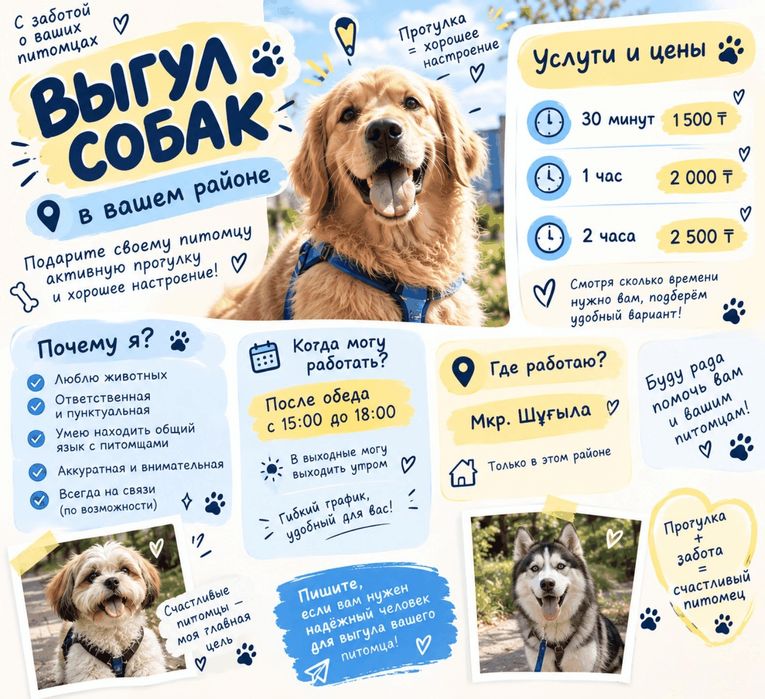 Выгул кошек и собак