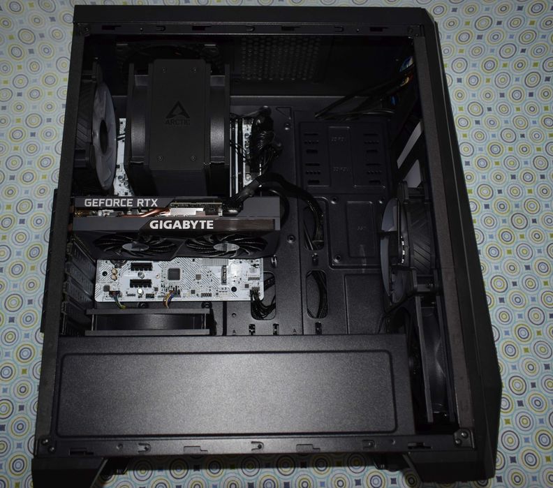 gaming pc unitate I5 12400 RTX 3050 8G SSD M2 32 GDDR5 2.5GbLAN RGB 80+gold