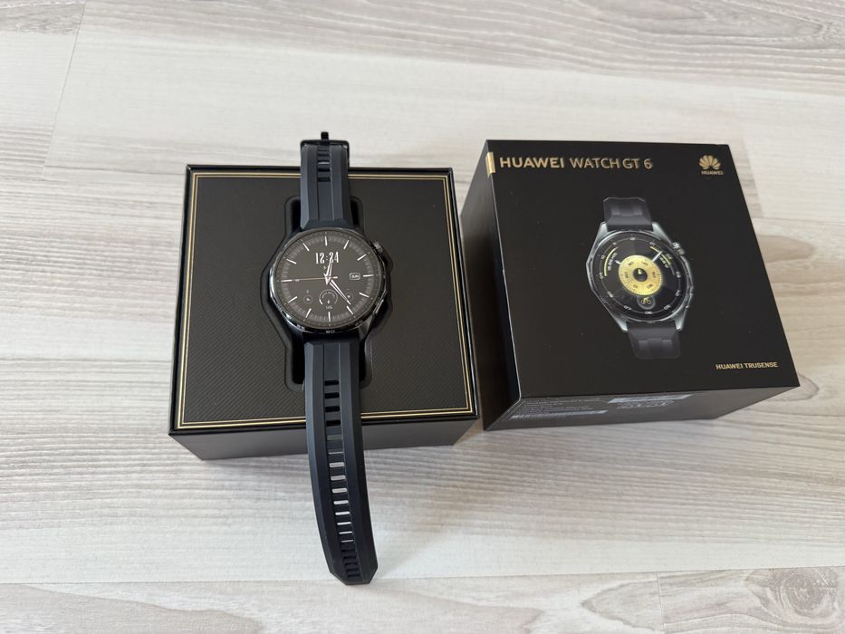 Huawei Watch GT 6, negru, garanție până în 04.10.2027