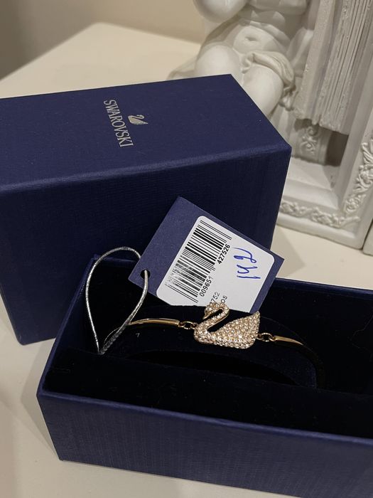 Браслет swarovski с лебедем