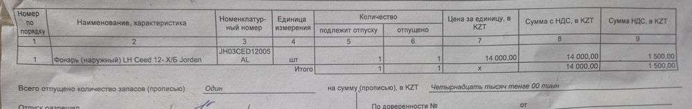 Продам фару на киа сид 2014