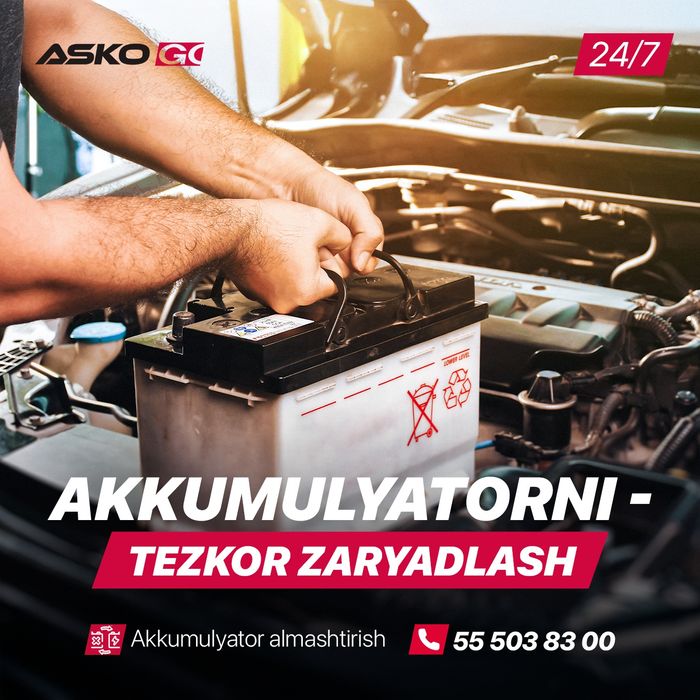 Balon yamash 24/7 / Akkumulyator zaryadlash Toshkent