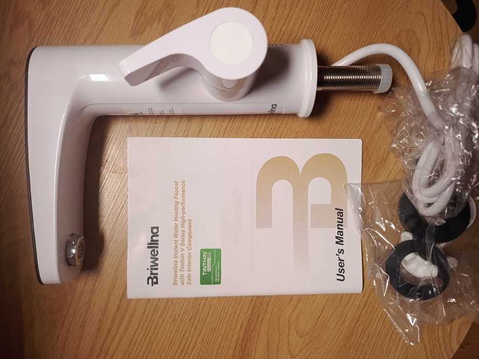 Robinet instant de apa electric, 3200W, alb, 220V, Briwellna