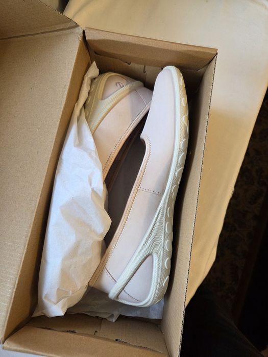 Балетка лофер мокассин Ecco Biom (нубук, кожа) оригинал