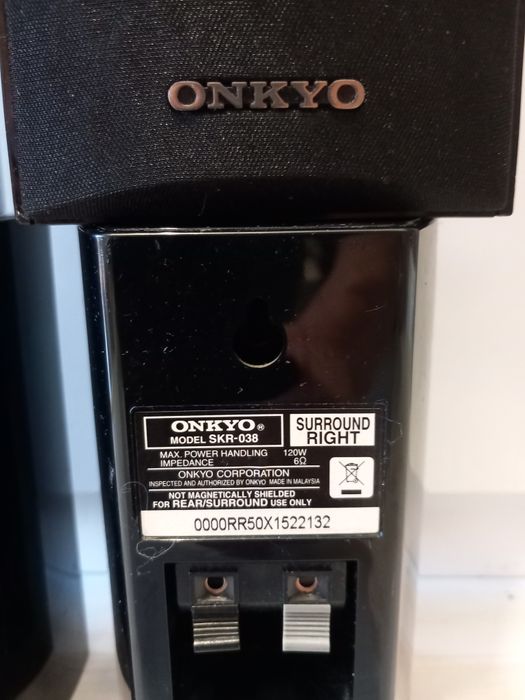 Колони-ONKYO 5 броя-усилвател-ONKYO TX-SR 608  и TX-NR 509