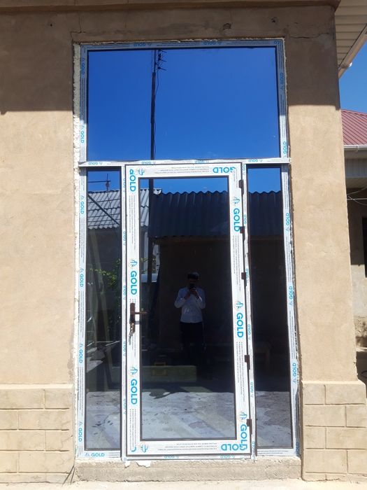 Витражи перегородки алюминий и пластик.