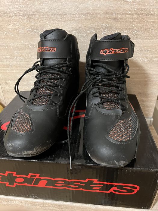 Боти Alpinestars FASTER-3 RIDEKNIT SH black red fluo