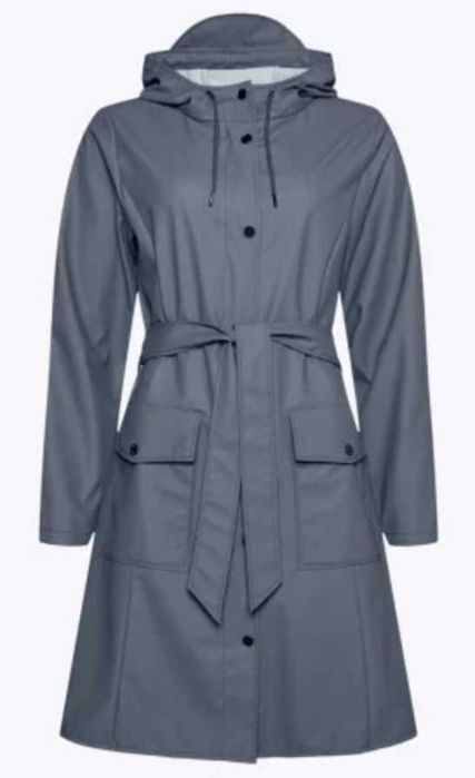 Geacă de ploaie RAINS Curve Jacket – Mărimea M – Gri/Slate – Impecabilă