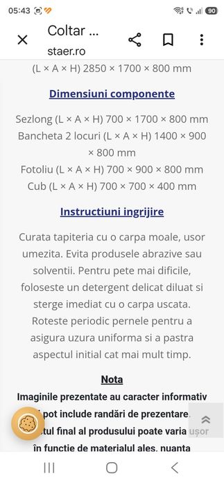 Canapea Staer galben  muștar cu albastru