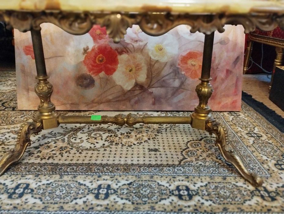 2 холни маси- мрамор и бронз.