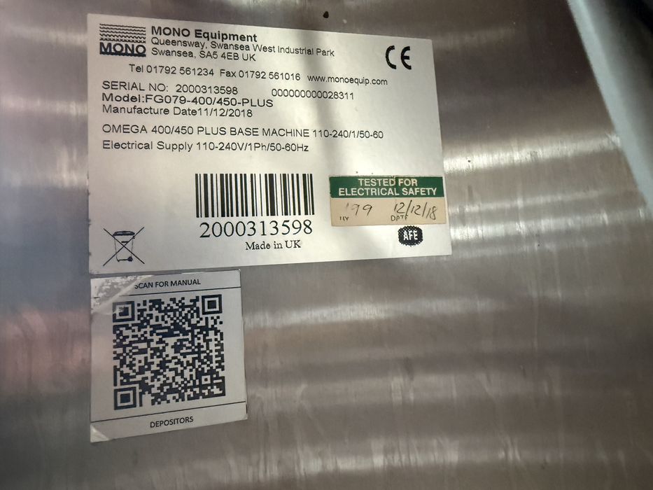 Depozitor, dozator cofetarie Mono Omega plus