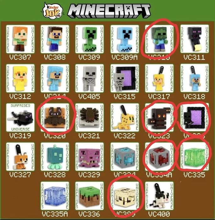 Kinder joy Minecraft