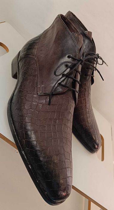 Ghete de lux 43 43.5 44 lucrate manual GREVE NOI piele naturala premiu