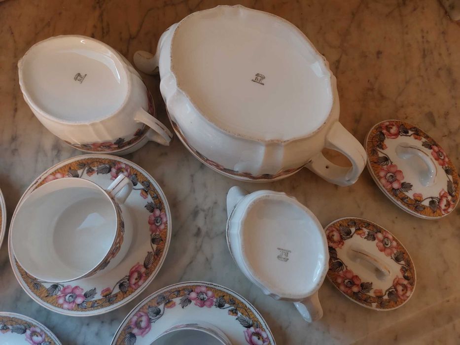 Сервиз за чай чешки порцелан