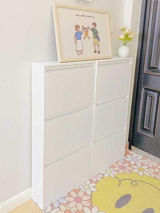 Шкаф для обуви для узкого коридора/ Прочный шкаф для обуви SPCC