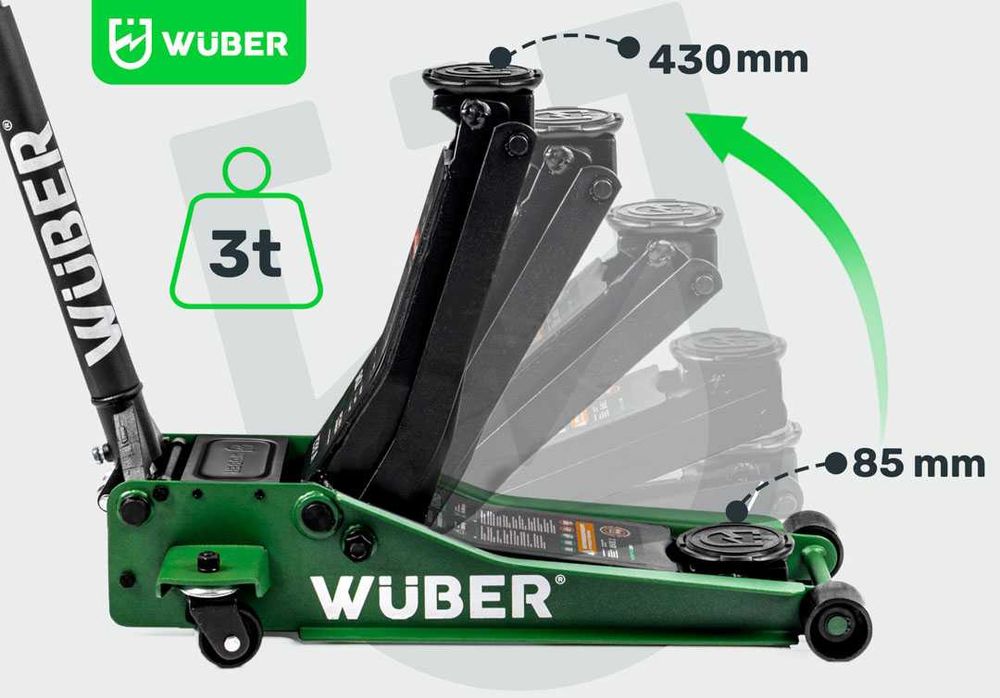 Cric crocodil hidraulic de 3 tone 85-430mm, profesional Wuber