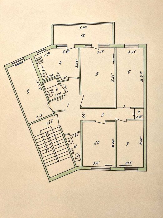 5-комнатная квартира 108 м² у метро Туркестан, Юнусабад-15