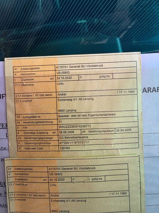 AUDI A4 2.0 AN 2006 Motor 2.0 DIESEL