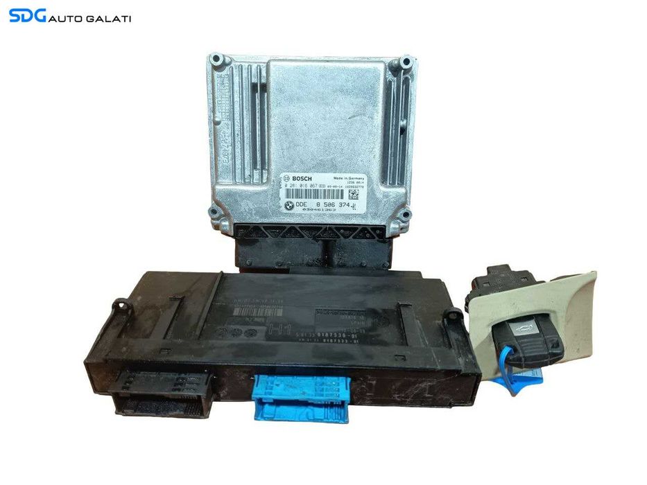 Kit Pornire ECU Calculator Motor Cip Cheie Imobilizator BMW Seria 3 E90 E91 320 2.0 D N47 2007 - 2011 Cod 8506374 9187536 0281016067 [LS0427]