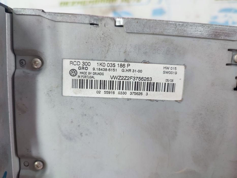 Radio cd player 1k0035186p Volkswagen VW Tiguan 1 5N [2007 - 2011] 2.
