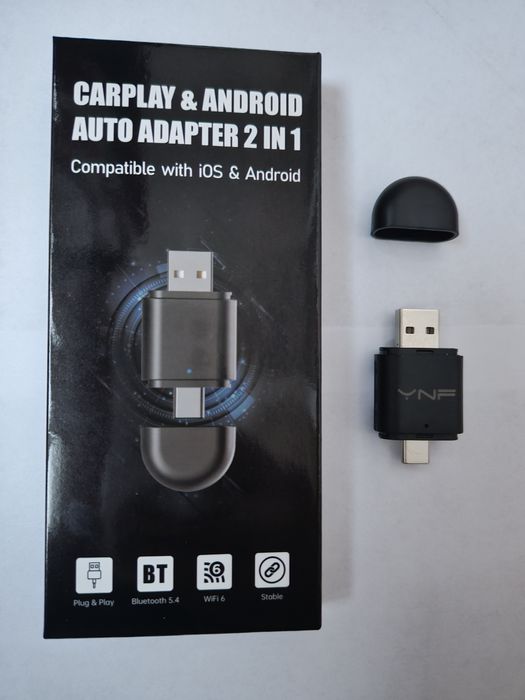 Adaptor Carplay & android auto, wireless,masini 2019-2025 cu navigație