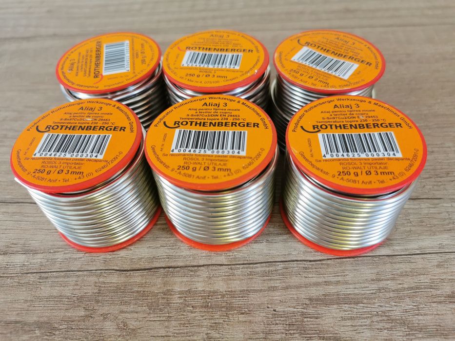 Aliaj de lipire țevi cupru