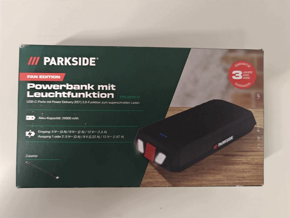 Powerbank Parkside 20.000 mah PPB 2000 A1 baterie externa acumulator