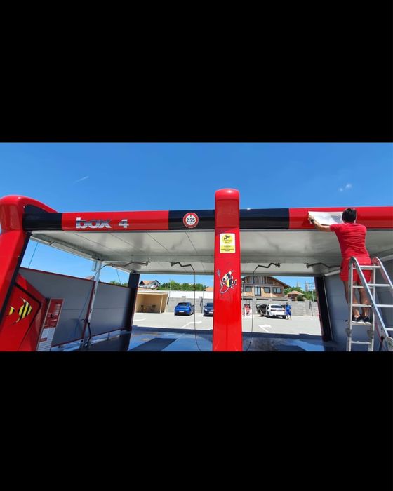 Spalatorie auto cu fise, bancnote, jetoane, betoane, pavaj, la cheie