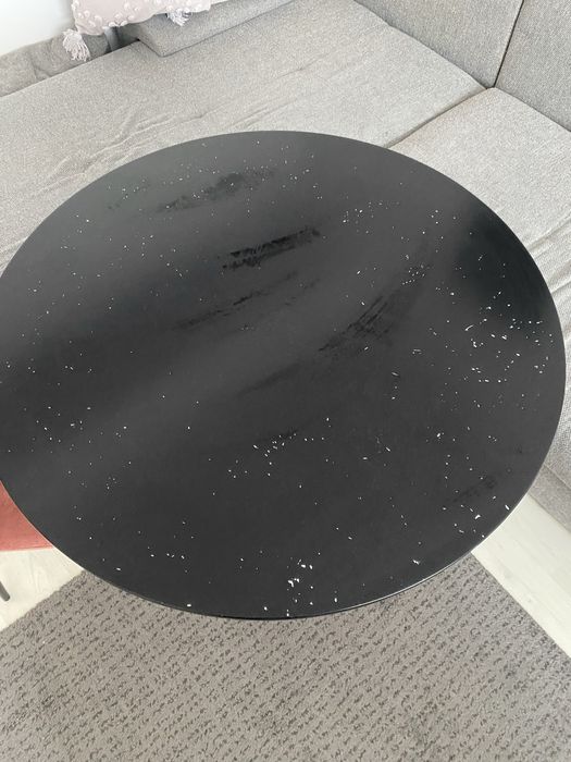 Vand masa rotunda neagra 80 cm