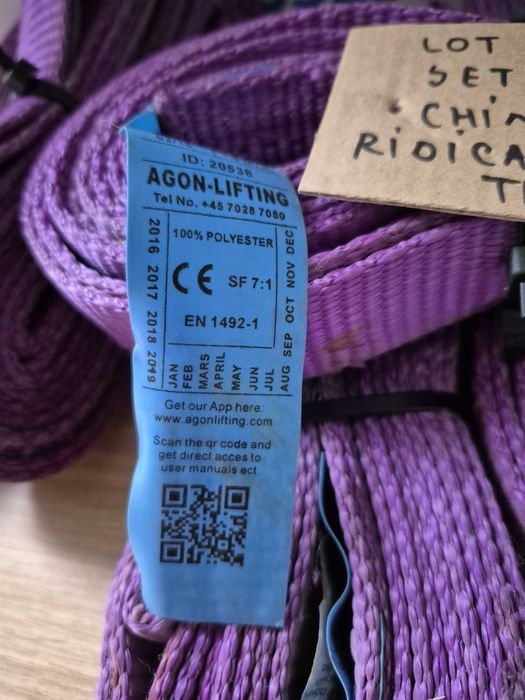 set 5 chinga ridicare, tractare 1 T - lot fm 2006