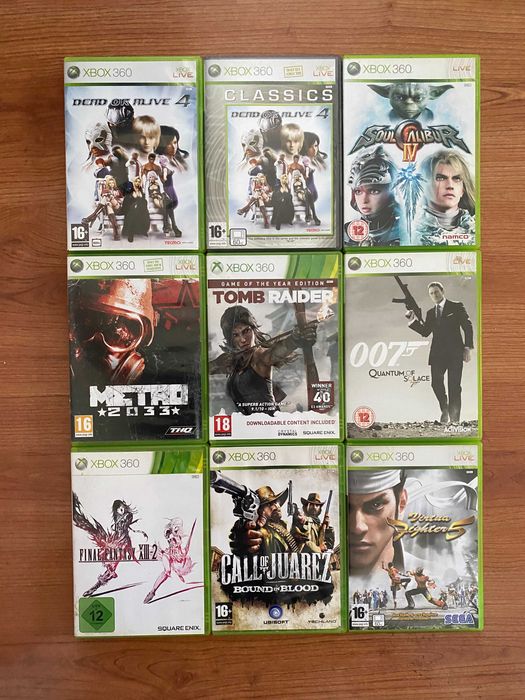 Xbox 360 игри – Tomb Raider, Metro 2033, Final Fantasy XIII-2, SoulCalibur IV + още | 8€ / брой