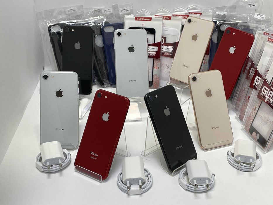 Apple iPhone 8 256GB - 6 месеца ГАРАНЦИЯ + ПОДАРЪЦИ / ЛИЗИНГ
